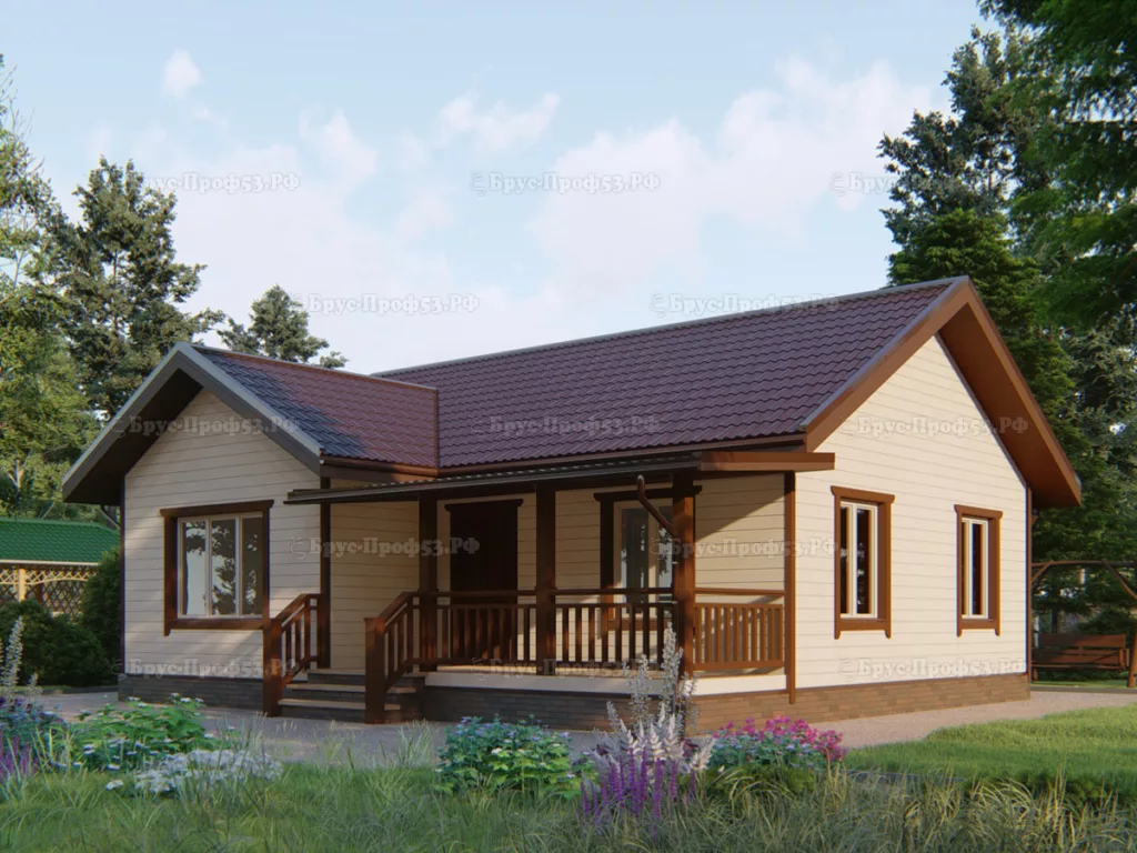 Каркасный дом Dk 193 — 81,7 м², 9×10 м